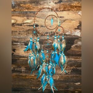 Native/western style Dreamcatcher with Feathers